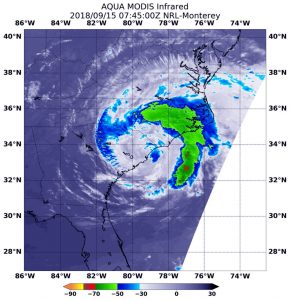 NASA Satellite Imagery Shows The Impact Of Hurricane Florence