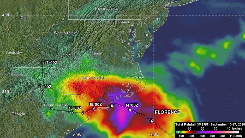 Nasa Satellite Imagery Shows The Impact Of Hurricane Florence