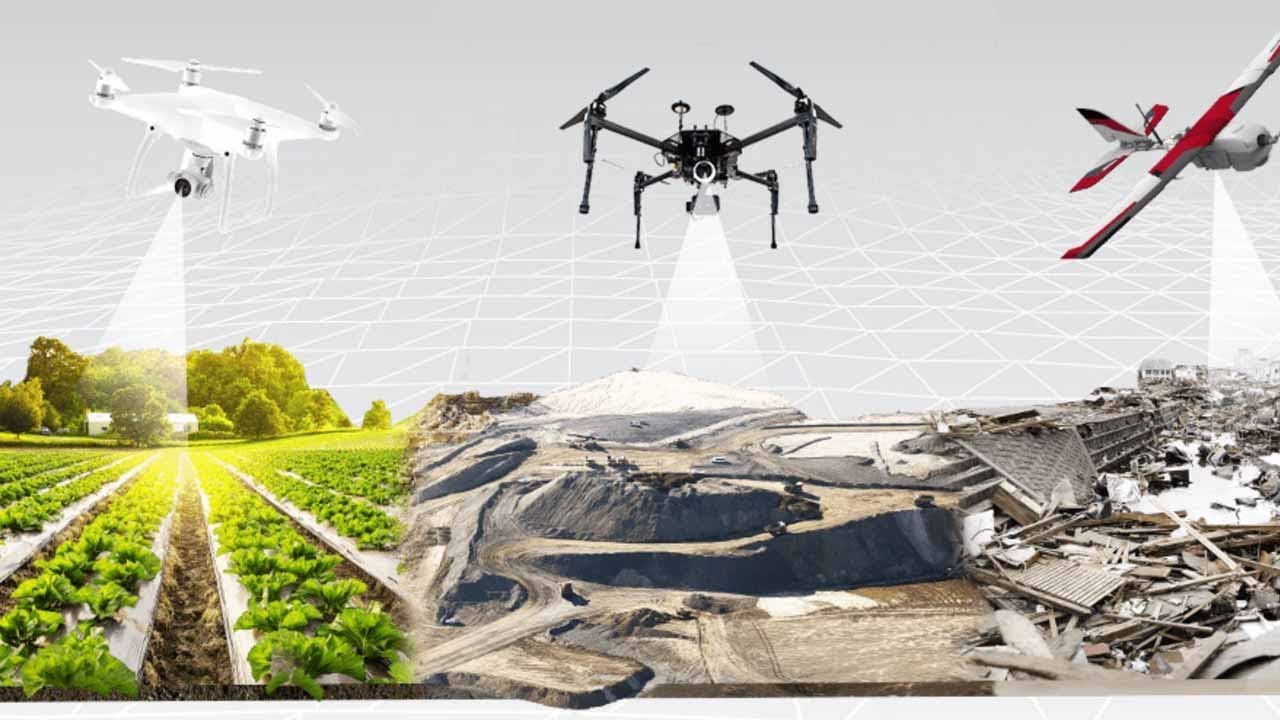 Drone technology for surveying and mapping