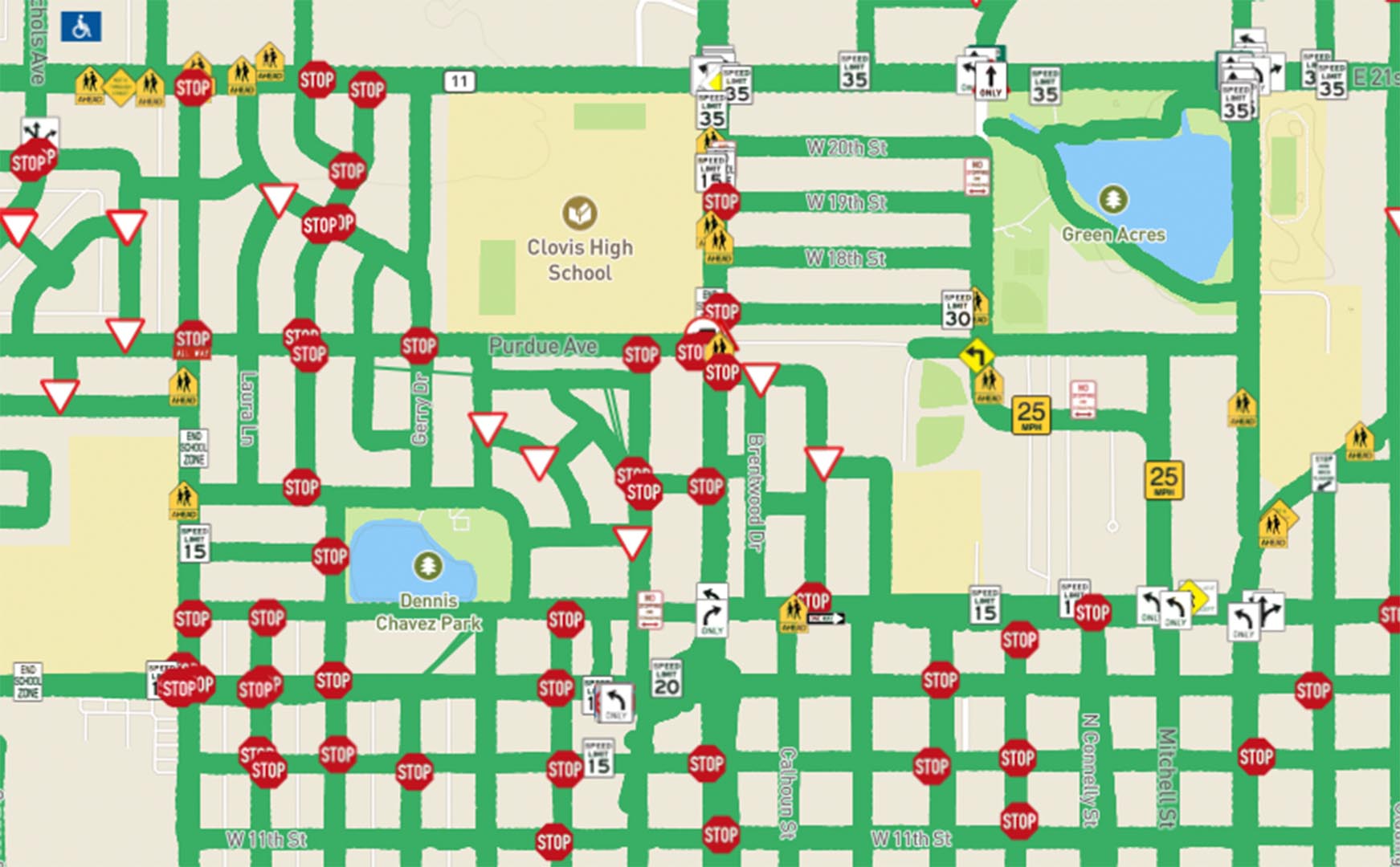 google maps traffic symbols list 2021