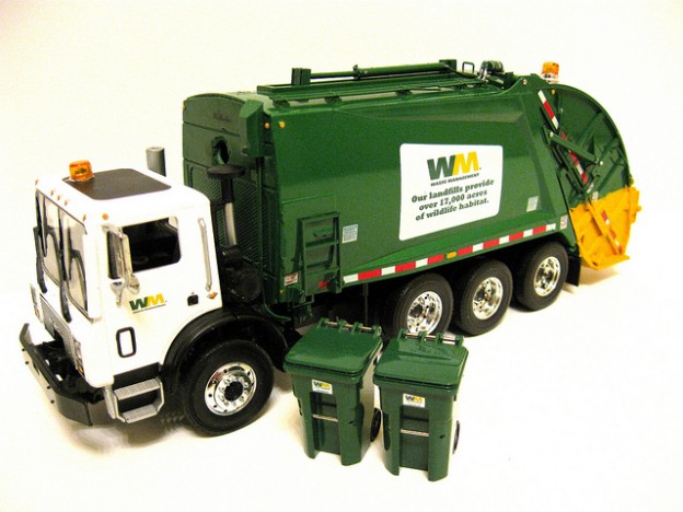 toy waste management truck