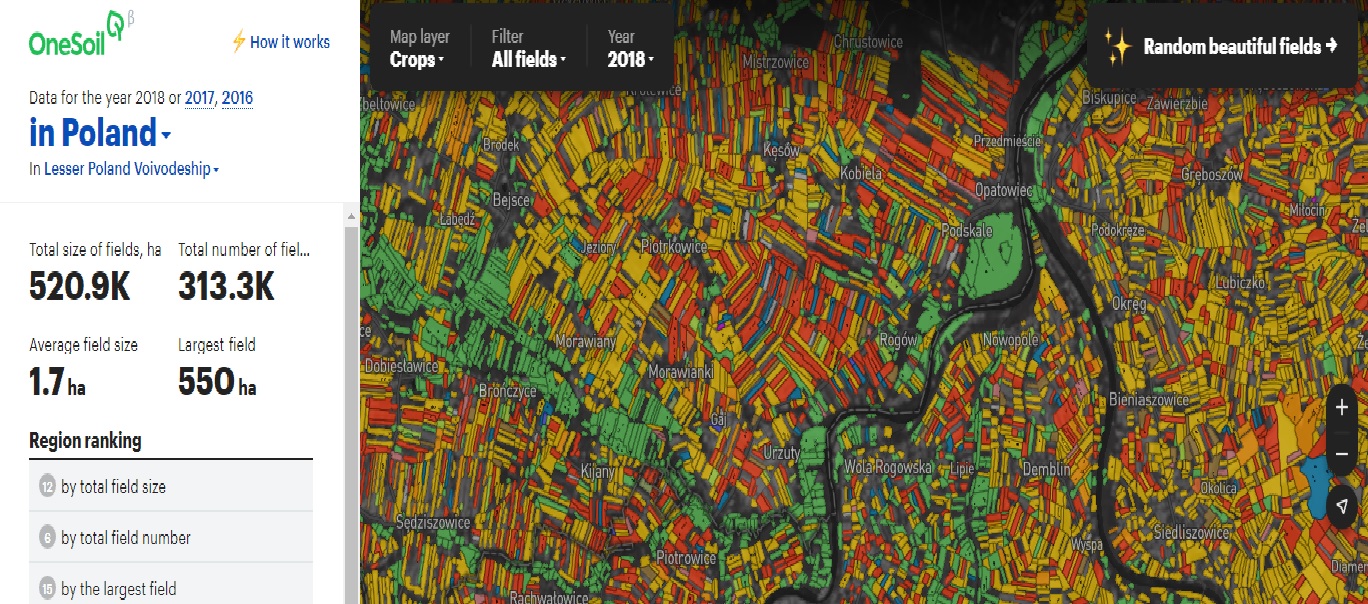 OneSoil Interactive Map to boost precision agriculture