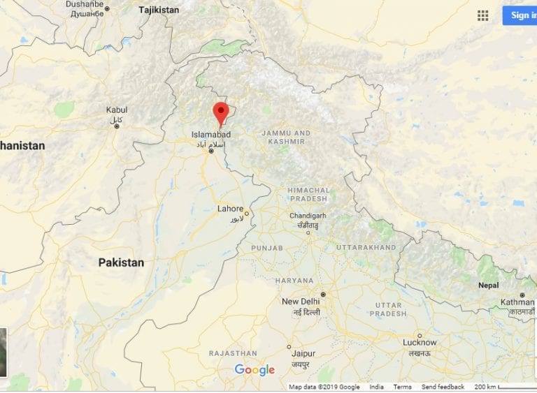 Which are the locations where Indian airstrikes took place?