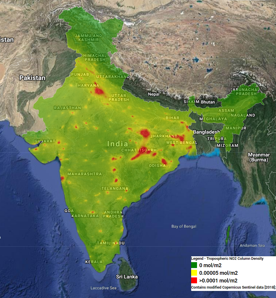 Satellite Map Of India Satellite Imagery Shows India's Changing Environment - Geospatial World