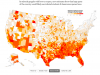 Map shows effects of COVID-19 in US