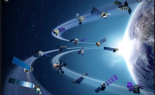 how satellites orbit the earth