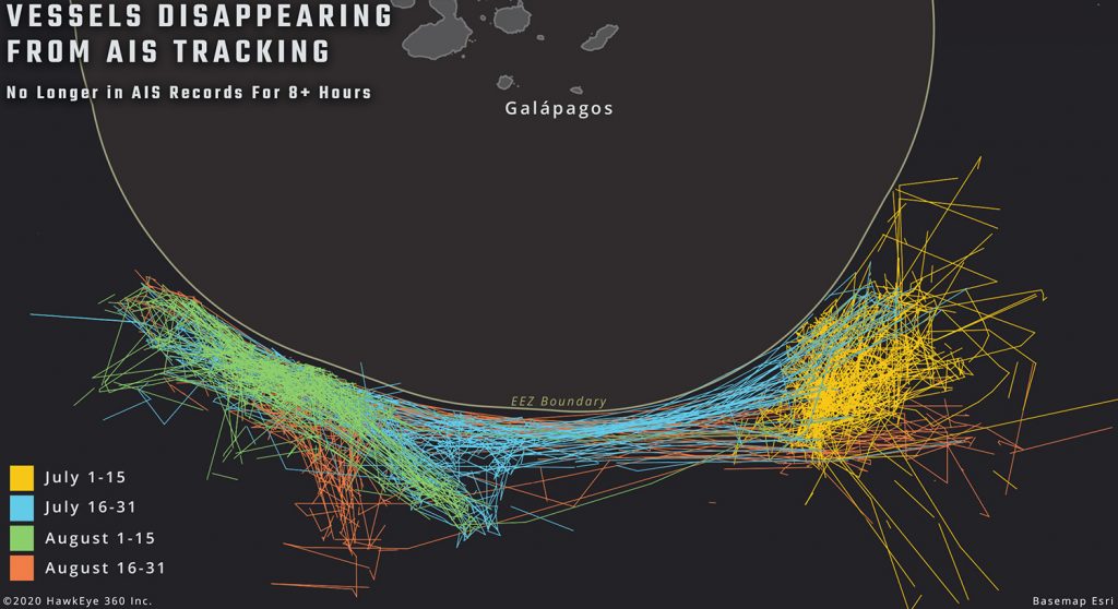 Satellite data nails Chinese fishing fleet near ecologically