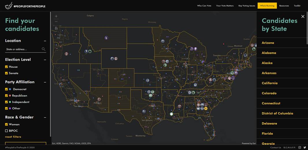 Women-led advocacy group uses power of maps to encourage people to vote