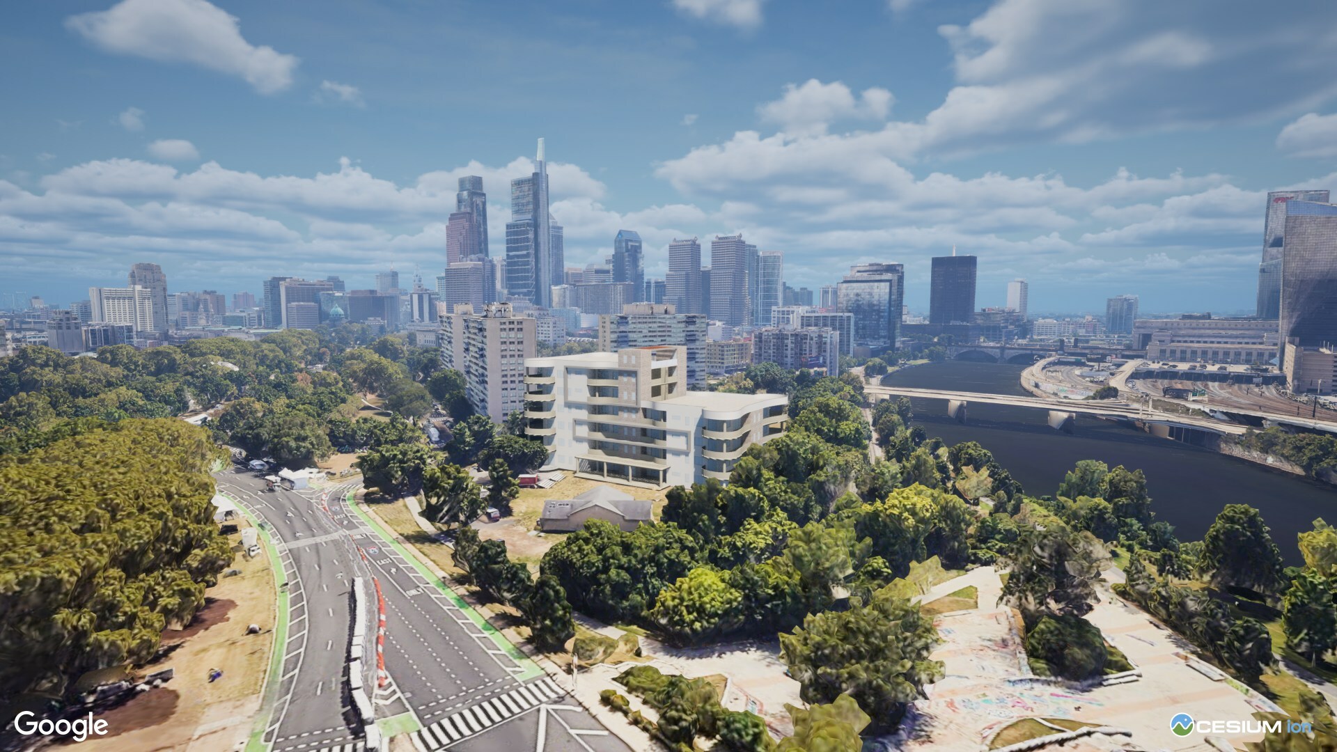 Photorealistic 3D Tiles from Google Maps Included in Cesium ion