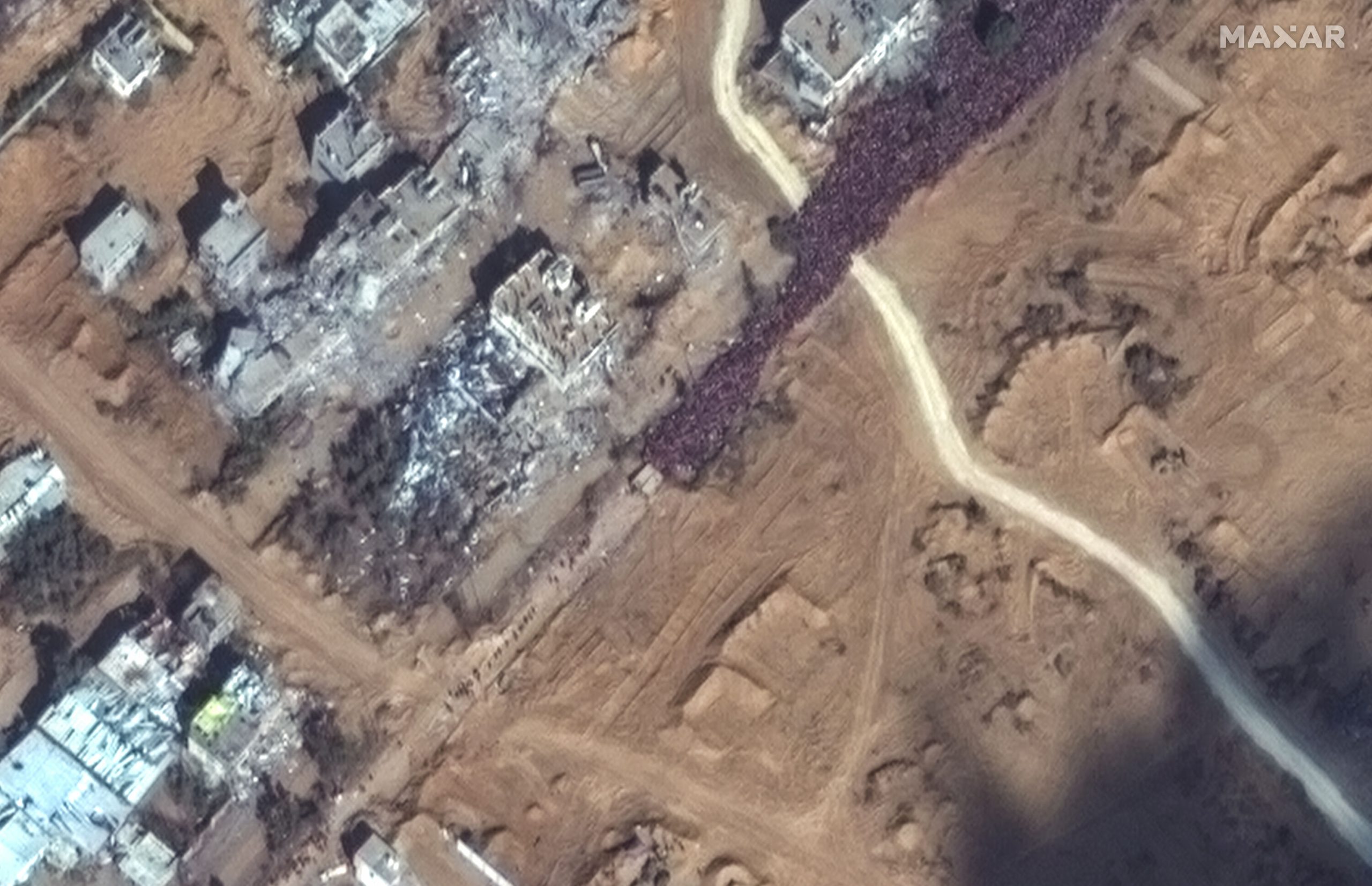 Satellite Images Capture Mass Exodus of Palestinians from Gaza