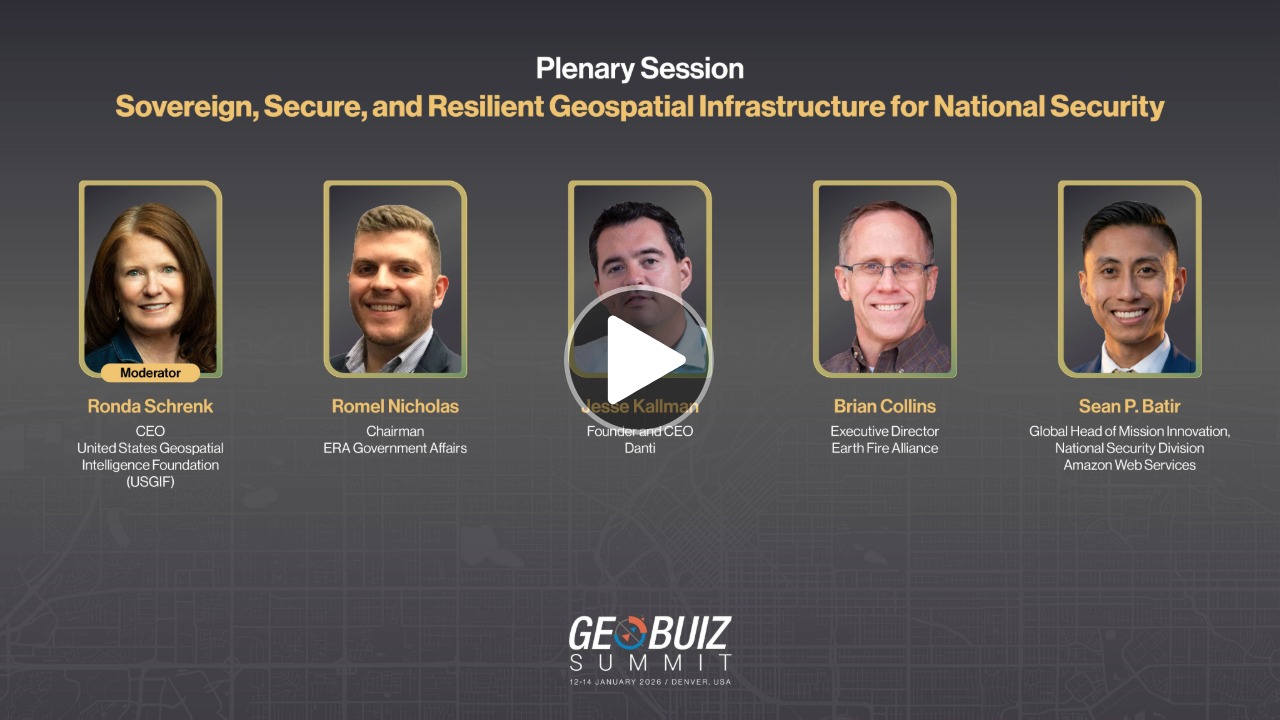 Expert panel discussing sovereign and secure geospatial infrastructure