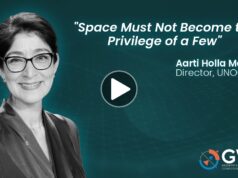 Space for All: Why Geospatial Sovereignty is Every Nation’s Right | GWF 2026 Aarti Holla Maini speaking at Geospatial World Forum 2026 plenary session in Amsterdam
