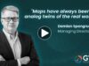 Damian Spangrud speaking at Geospatial World Forum 2026 about geospatial AI, digital twins, and sovereign GIS.